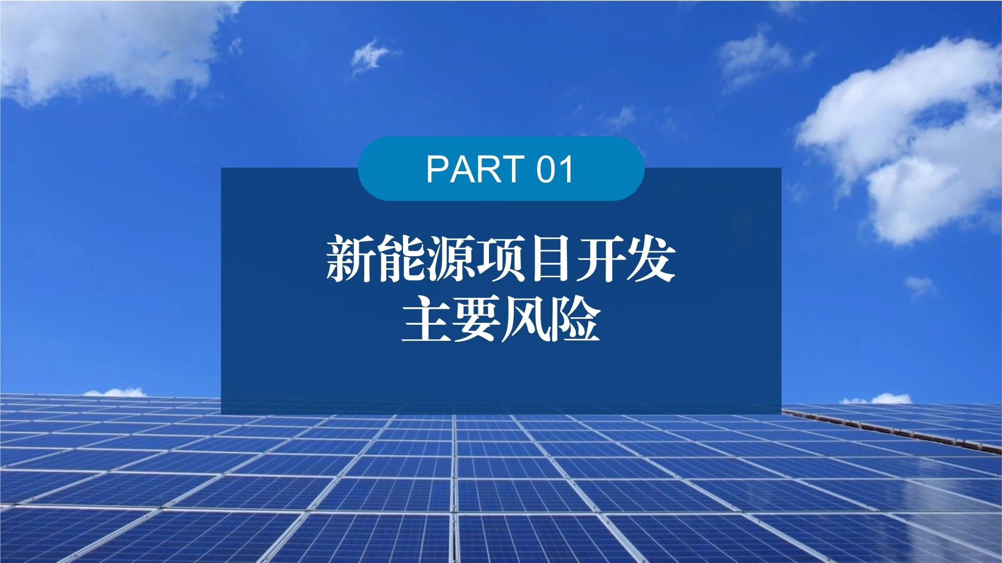 新能源項目投資開發風險與機遇應對